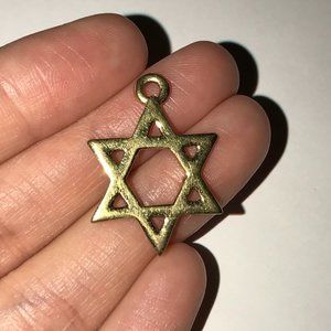 Gold Tone Star of David